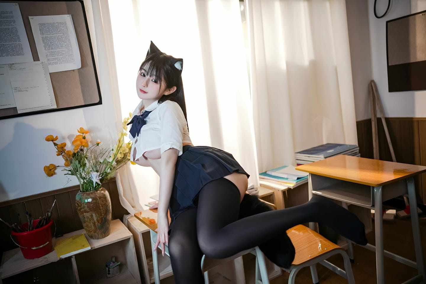 桜井宁宁 - 失眠冲剂 JK猫耳 1 (5).jpg